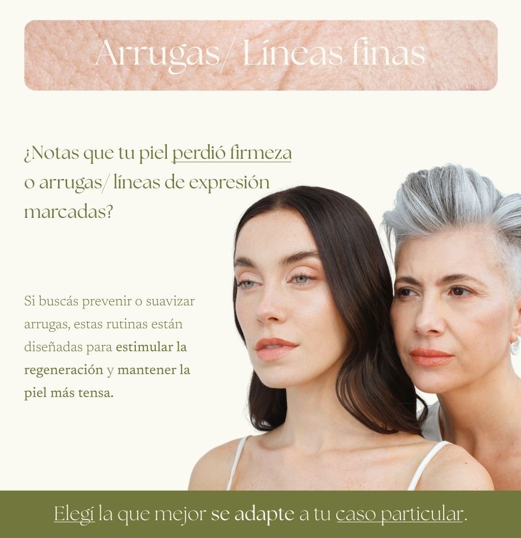 Rutinas tratamiento arrugas y lineas finas
